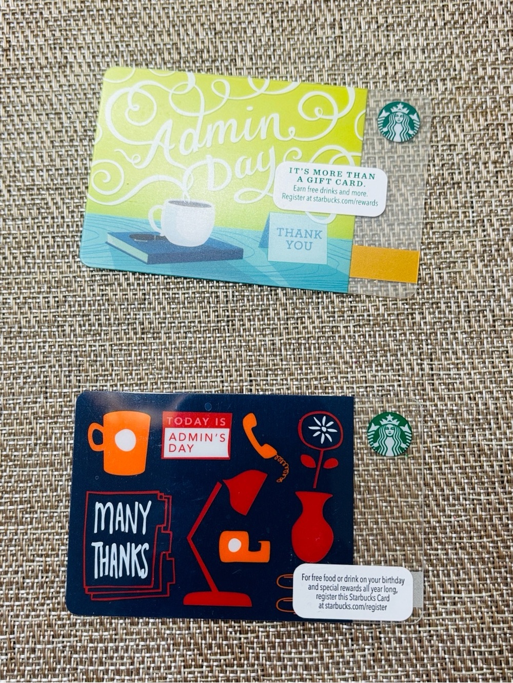 STARBUCKS Admin’s Day Gift Cards ☕️ ☎️ 🌷